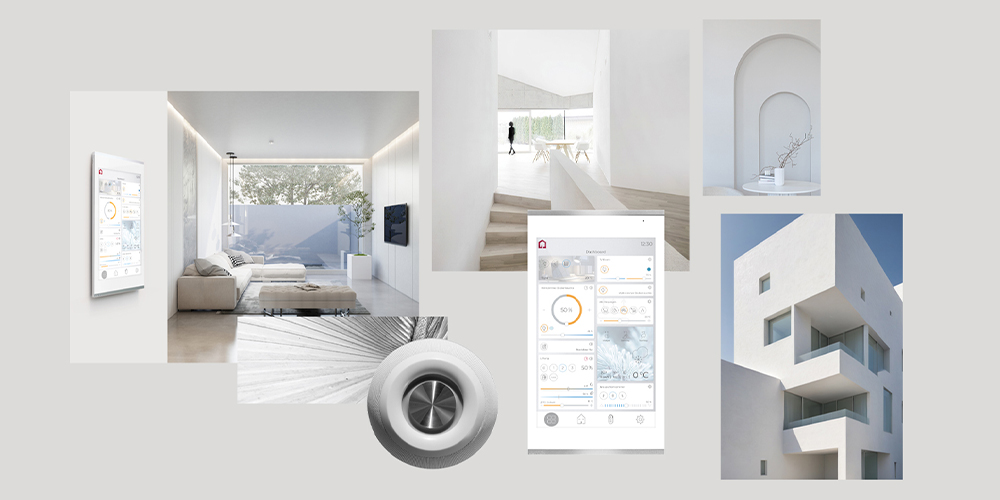 Smartes Moodboard: Architektur und Interior treffen auf Gebäudeautomation