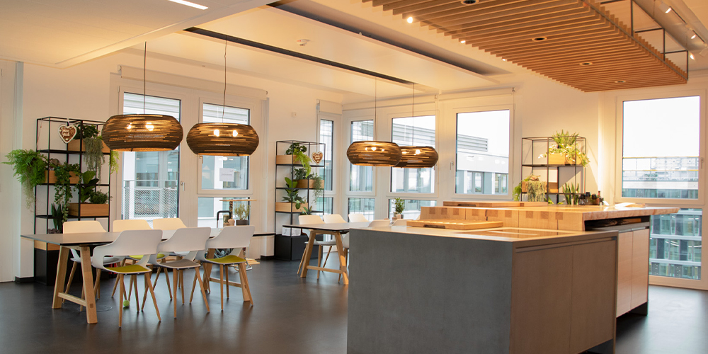 Büroräume der lise GmbH in Köln mit KNX-Gebäudeautomation