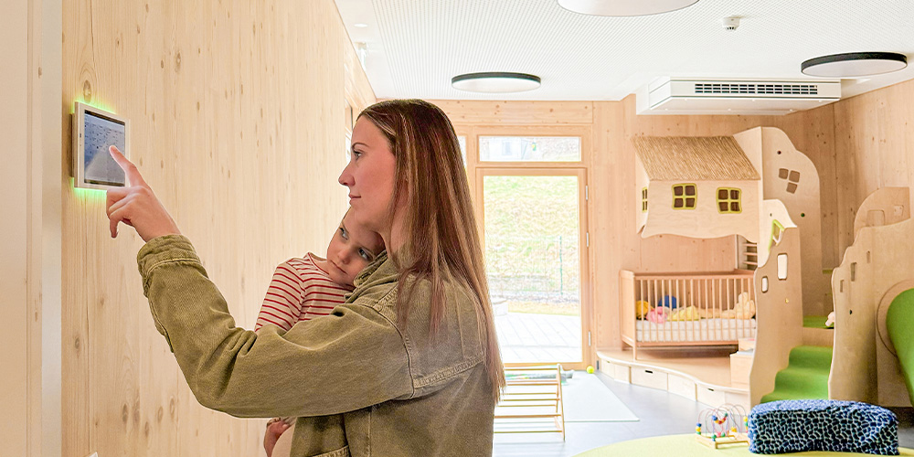 Smart and efficient KNX building automation for a municipal daycare centre in Eschenbach