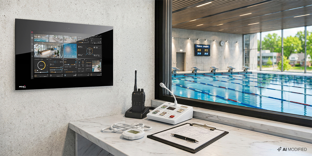Confort KNX moderne avec notre Controlpro dans une piscine à Vienne