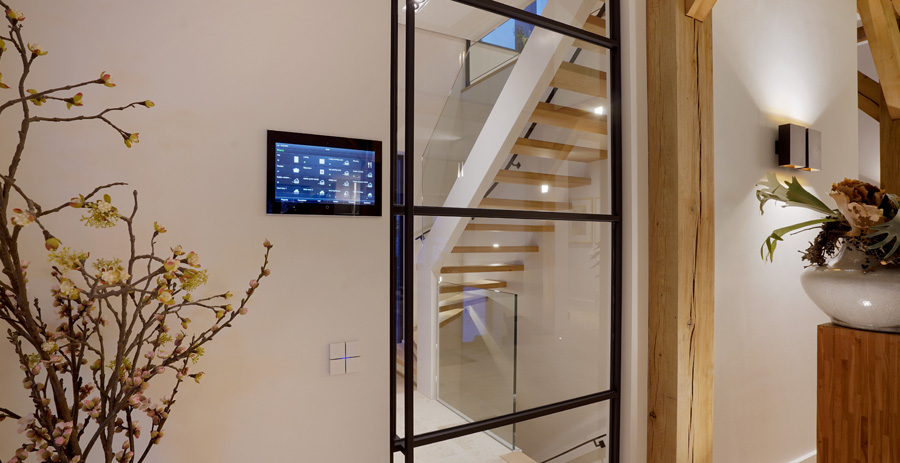 Controlmini as central KNX control unit in Dutch house