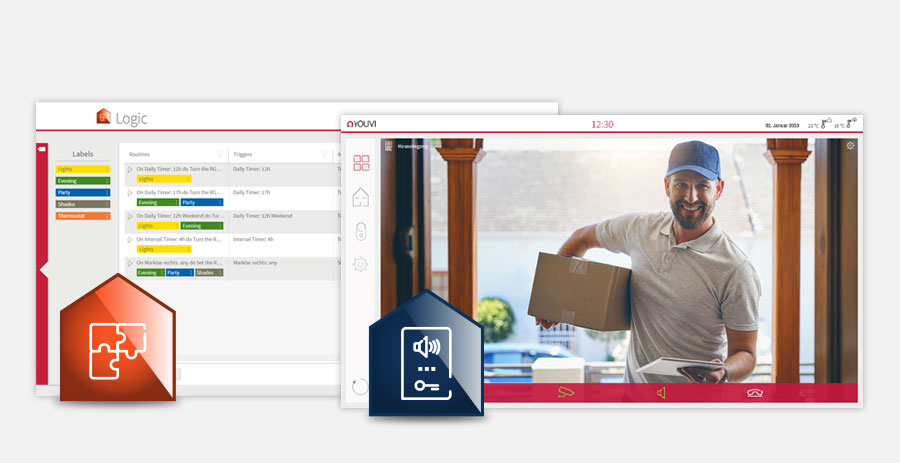 Light + Building: PEAKnx presents YOUVI logic and door station module