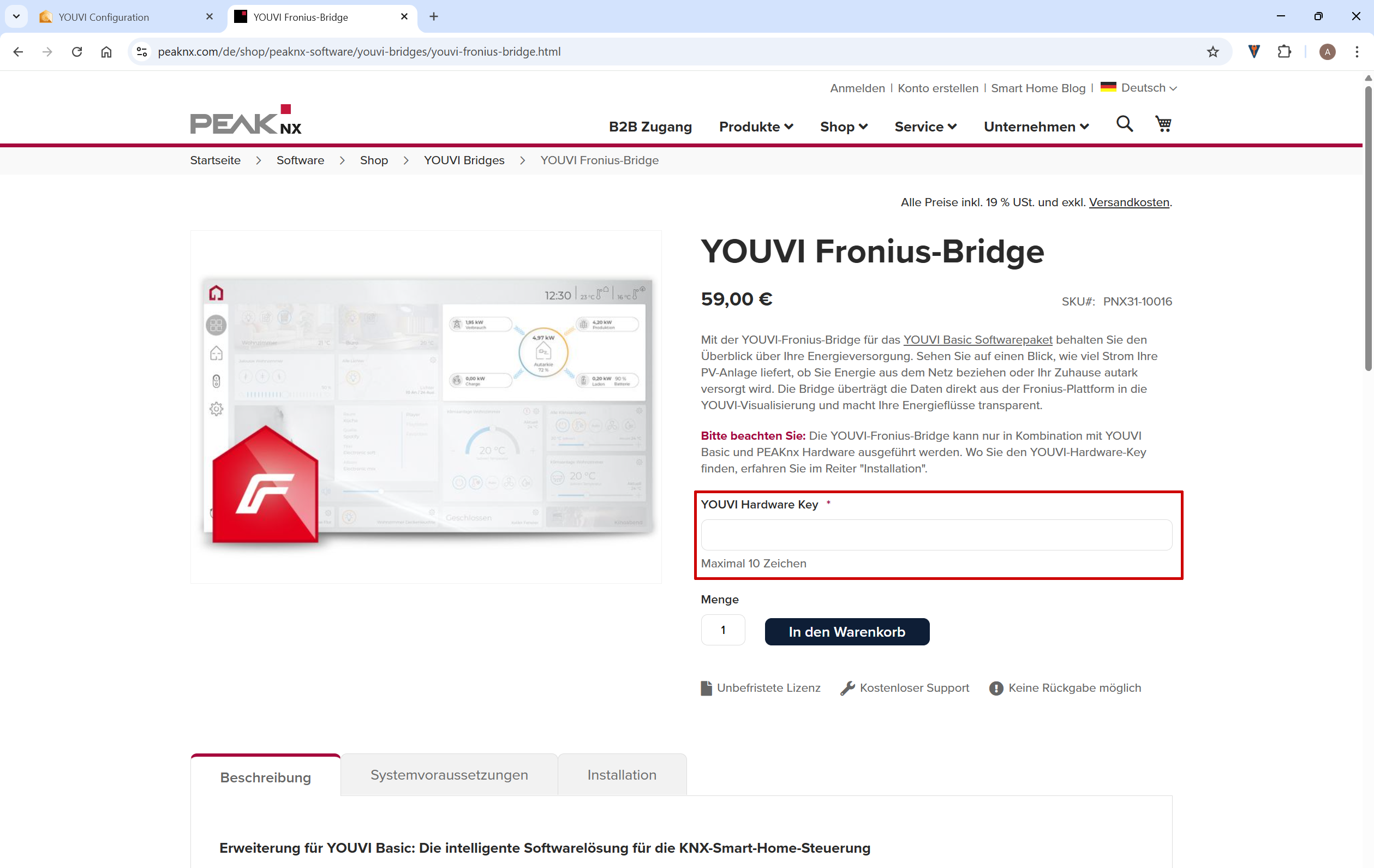 YOUVI Modul Installation Step 3