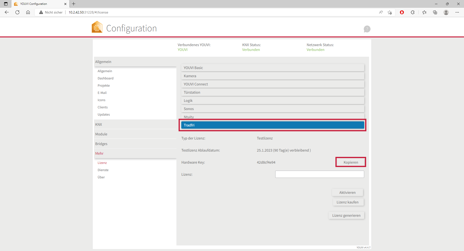 YOUVI Modul Installation Schritt 2