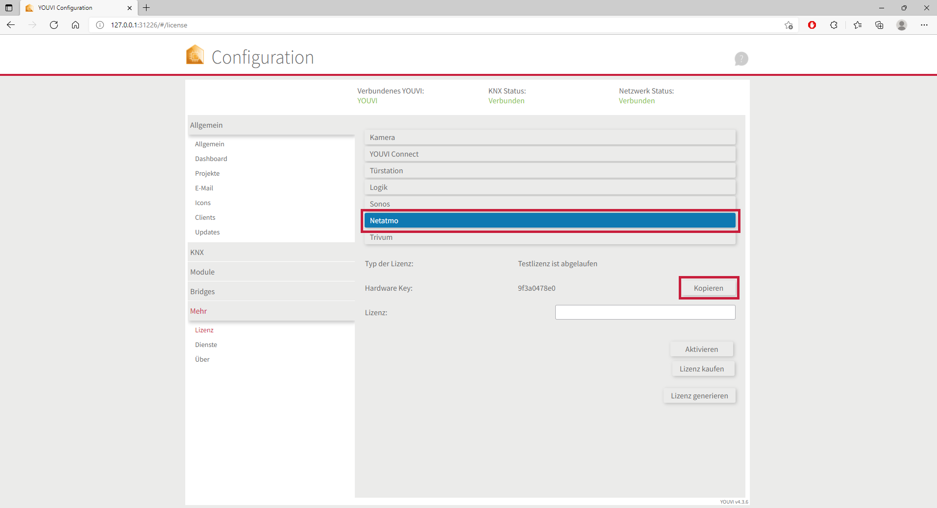 YOUVI Modul Installation Schritt 2