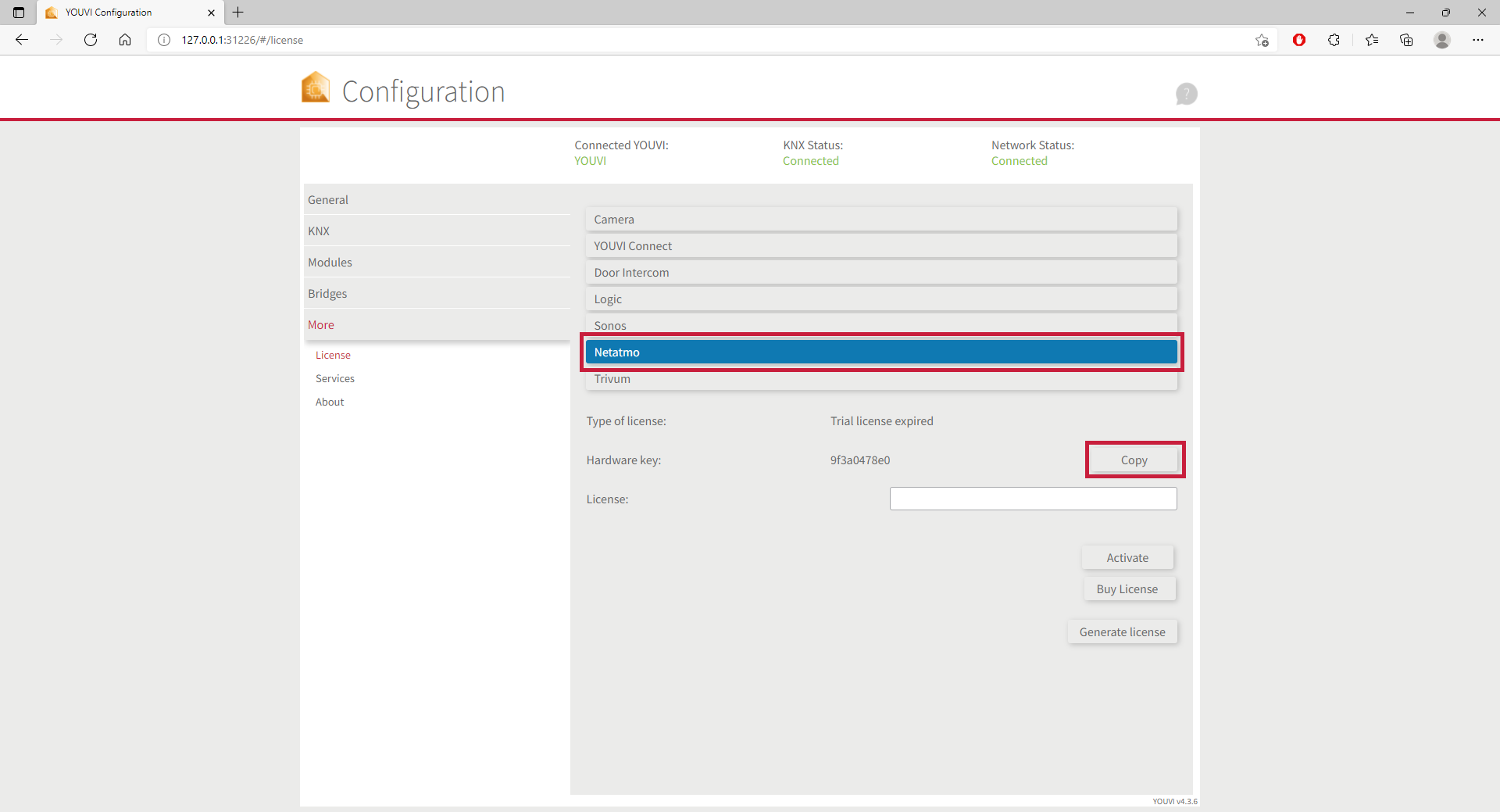 YOUVI Modul Installation Step 2