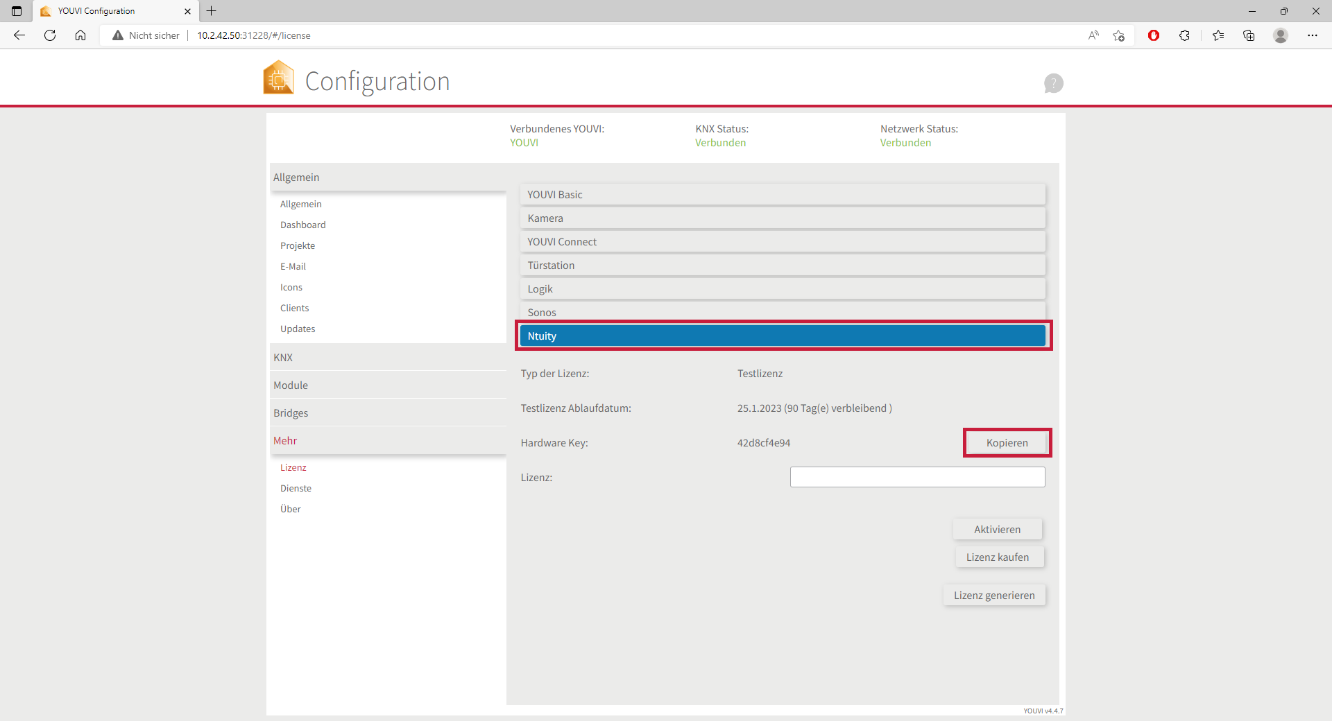 YOUVI Modul Installation Schritt 2