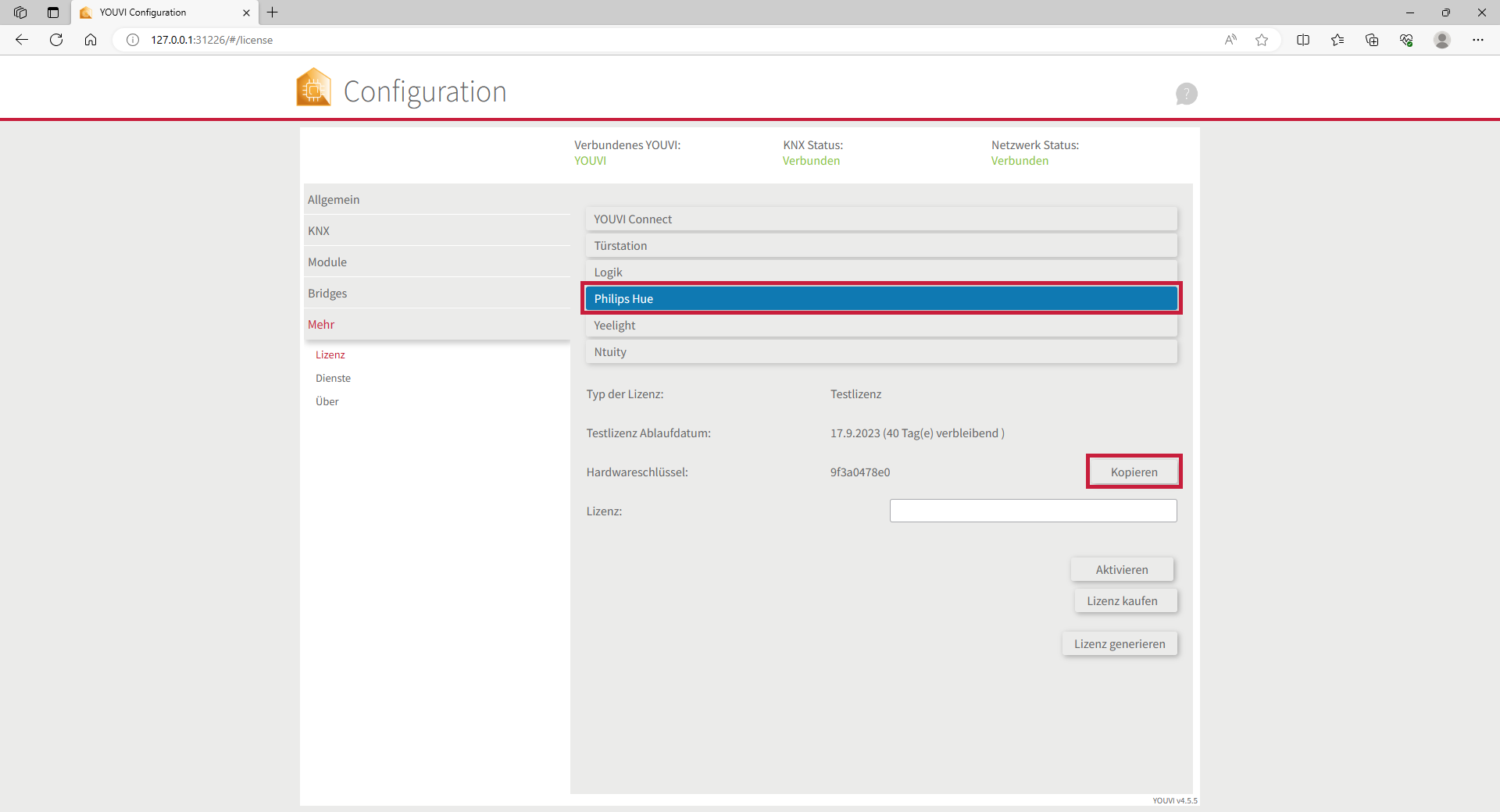 YOUVI Modul Installation Schritt 2