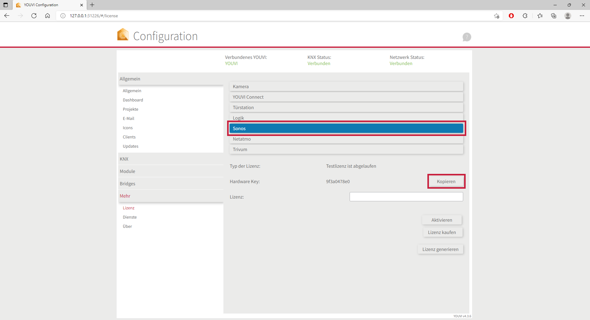 YOUVI Modul Installation Schritt 2