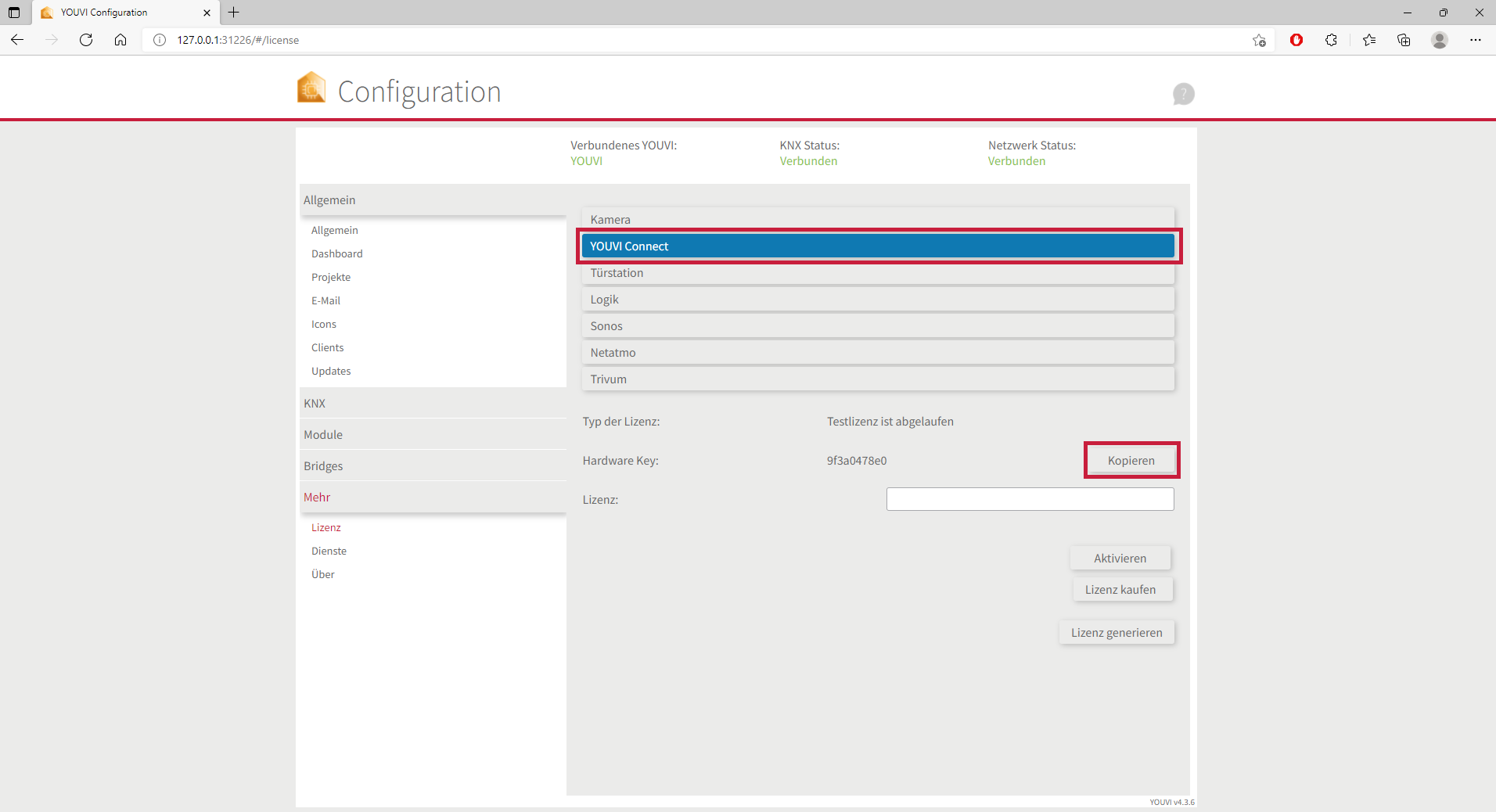 YOUVI Modul Installation Schritt 2