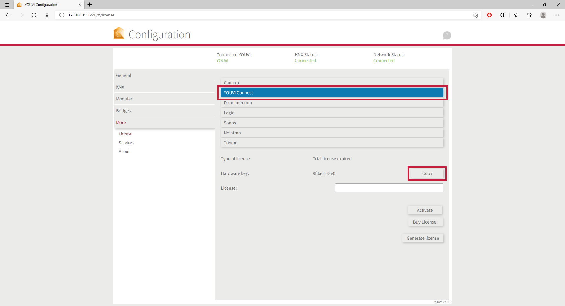 YOUVI Modul Installation Step 2