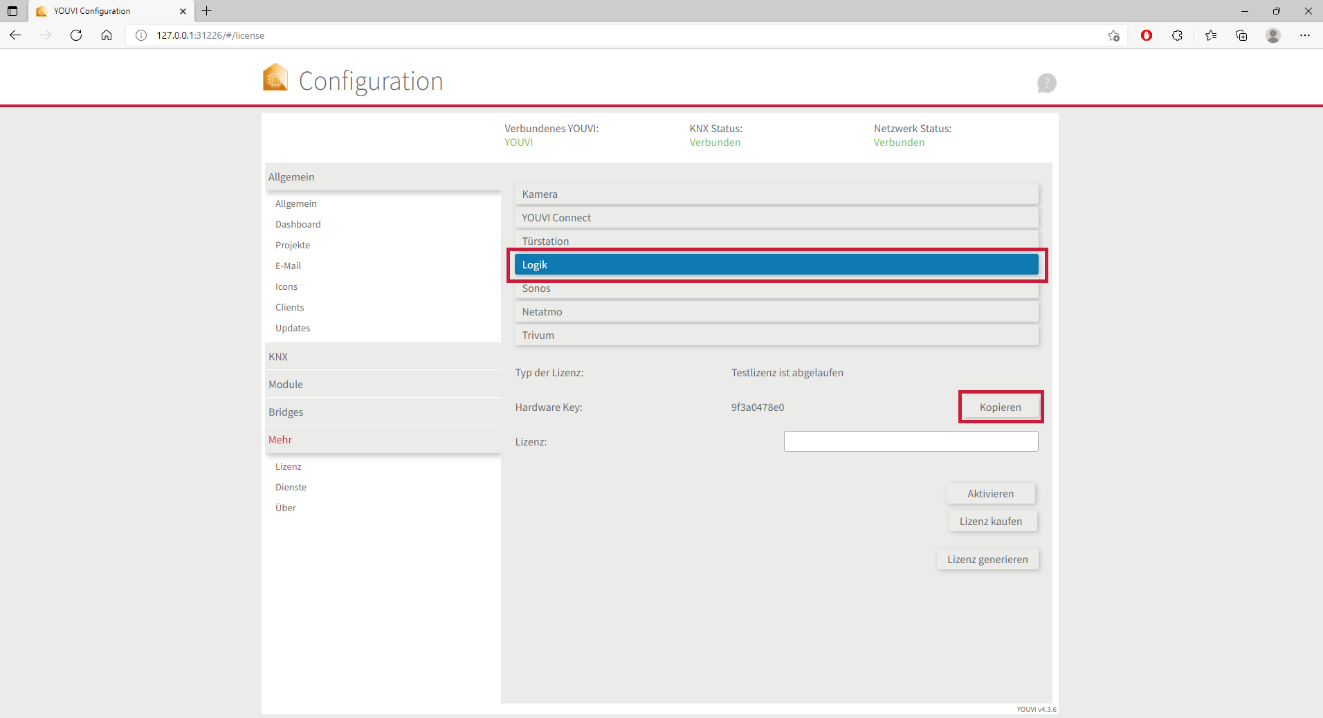 YOUVI Modul Installation Schritt 2